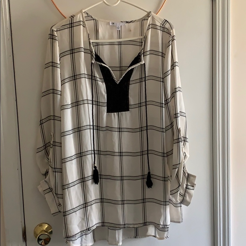 DR2 plaid top
